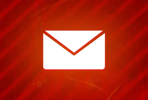 Email Icon Isolated Abstract Red Gradient Magnificence Background Illustration Design — Stock Photo, Image