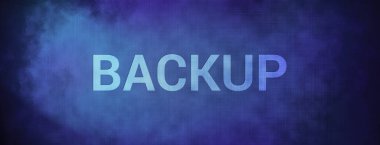 Yedekleme, kumaş mavisi afiş arkaplan soyut illüstrasyon izole