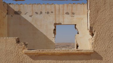 Ruins of the Ottoman railway station. Negev. Israel