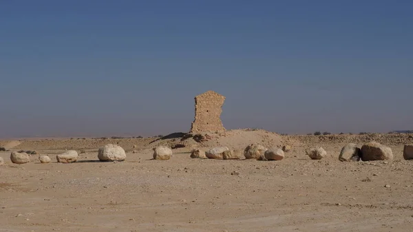 Руины Османской Железнодорожной Станции Негев Израиль — стоковое фото