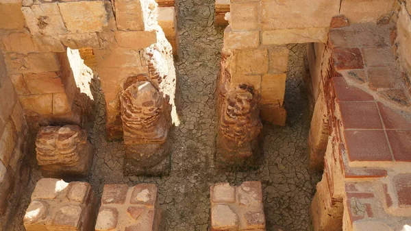 View Byzantine Bathhouse Archaeological Site Nabataean City Mamshit National Park —  Fotos de Stock