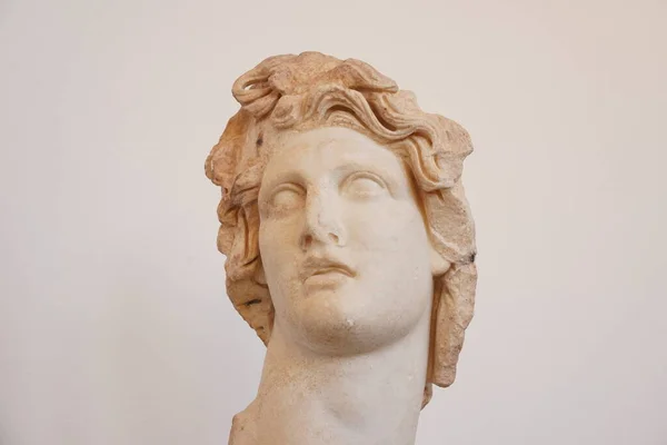 Head Helios Archaeological Museum Rhodes Greece Europe — Stock Photo, Image