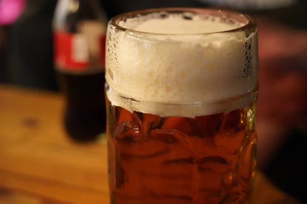 Pilsner Pils Goldenes Bier Nach Tschechischem Stil Auf Dem Tisch — Stockfoto
