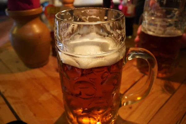 Pilsner Pils Goldenes Bier Nach Tschechischem Stil Auf Dem Tisch — Stockfoto