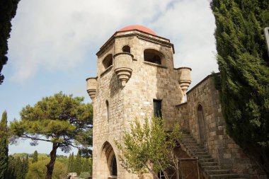 Filerimos Dağı. Filerimos Manastırı. Ialyssos Akropolü Rodos Yunanistan