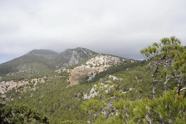 Uitzicht Vanaf Kasteel Monolithos Griekenland Rodos — Stockfoto