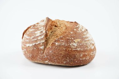 Taze çavdar ekmeği ya da tam tahıllı ekmek. Çıtır çıtır ekmekli sağlıklı ekmek.