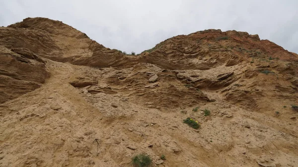 Arsuf Klippe Ein Kurkar Sandsteinfelsen Naturschutzgebiet Hoch Über Der Mittelmeerküste — Stockfoto