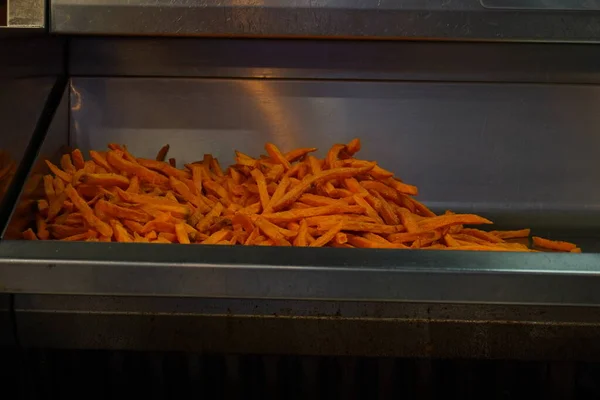 French Fries Deep Fryer Restaurant Kitchen — Stock Photo, Image