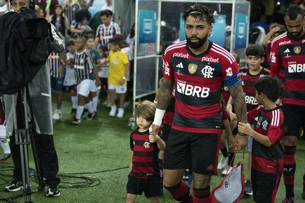 Rio Janeiro Brésil Avril 2023 Fluminense Flamengo Stade Maracana Deuxième — Photo
