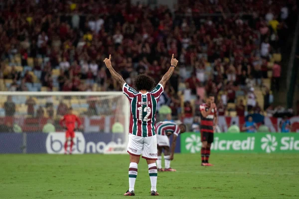 Rio Janeiro Brazil April 2023 Fluminense Flamengo Maracana Stadion Andra — Stockfoto