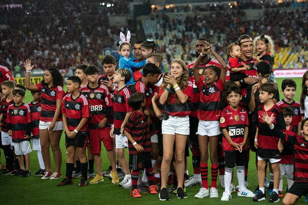Rio Janeiro Brasile Aprile 2023 Fluminense Flamengo Allo Stadio Maracana — Foto Stock