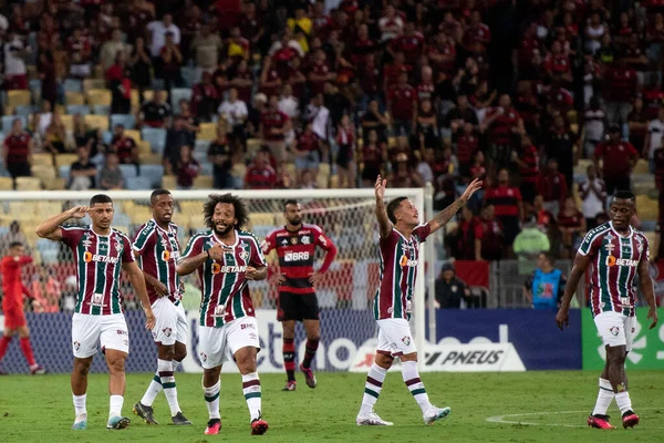 Rio Janeiro Brazil 10Th April 2023 Fluminense Flamengo Maracana Stadium — 스톡 사진