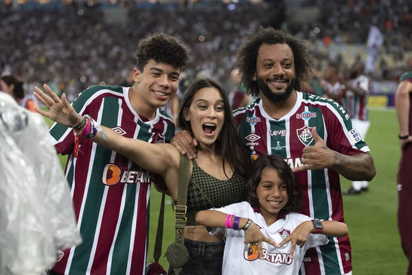 Rio Janeiro Brasil Abril 2023 Fluminense Flamengo Estádio Maracana Segundo — Fotografia de Stock