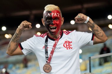 Rio de Janeiro (RJ), 28.02.2023 - Flamengo x Independiente Del Valle - Maracan 'da oynanan Recopa Sudamericana finalinin ikinci ayağı.