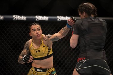 Rio de Janeiro (RJ), 21.01.2023 - UFC 283 - Lauren Murphy x Jessica Andrade, ana kartta kadın sinek siklet dövüşü. Rio de Janeiro şehrindeki Barra da Tijuca mahallesindeki Jeunesse Arena 'da UFC 283..