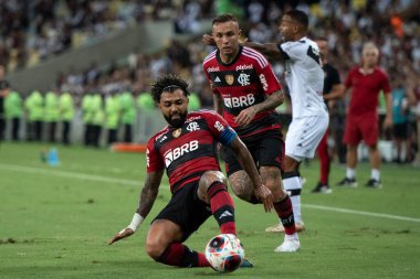 Rio de Janeiro (RJ), 19.03.2023 - Vasco vs Flamengo - Gabigol do Flamengo. Vasco x Flamengo maçı, Carioca Şampiyonası 'nın ikinci ayağı Maracan' da..