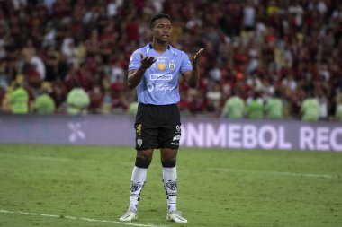 Rio de Janeiro (RJ), 28.02.2023 - Flamengo x Independiente Del Valle - Independiente De Valle Recopa şampiyonu. Maracan 'daki Recopa Sudamericana finalinin ikinci ayağı.