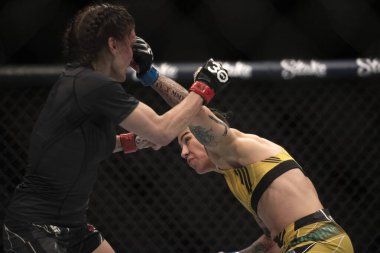 Rio de Janeiro (RJ), 21.01.2023 - UFC 283 - Lauren Murphy x Jessica Andrade, ana kartta kadın sinek siklet dövüşü. Rio de Janeiro şehrindeki Barra da Tijuca mahallesindeki Jeunesse Arena 'da UFC 283..