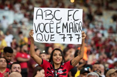 Rio de Janeiro (RJ), 03.19.2023 - Vasco x Flamengo - Maracan 'da Carioca Şampiyonası' nın ikinci ayağı olan Vasco x Flamengo ile maç.