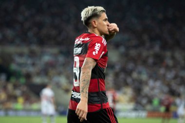 Rio de Janeiro (RJ), 19.03.2023 - Vasco vs Flamengo - Fabricio Bruno do Flamengo. Vasco x Flamengo ile Maracan Carioca Şampiyonası 'nın ikinci ayağı arasındaki maç..