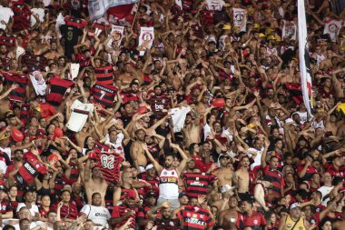 Rio de Janeiro (RJ), 01.04.2023 - Flamengo x Fluminense - Flamengo x Fluminense maçı, Maracan Carioca Şampiyonası 'nın ilk maçı.