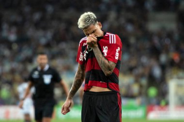 Rio de Janeiro (RJ), 19.03.2023 - Vasco vs Flamengo - Fabricio Bruno do Flamengo. Vasco x Flamengo ile Maracan Carioca Şampiyonası 'nın ikinci ayağı arasındaki maç..