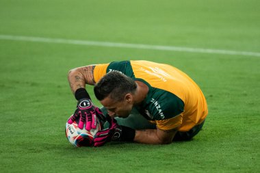 Rio de Janeiro (RJ), 12.04.2023 - Fluminense vs. Paysandu. Fabio Fluminense yap. Maracan 'da Copa do Brasil için Fluminense x Paysandu maçı.