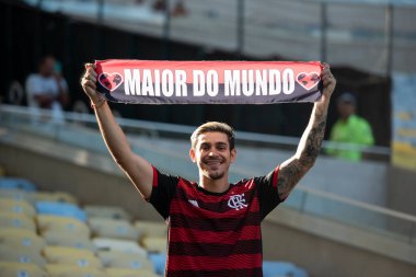 Rio de Janeiro (RJ), 28.02.2023 - Flamengo x Independiente Del Valle - Maracan 'da oynanan Recopa Sudamericana finalinin ikinci ayağı.