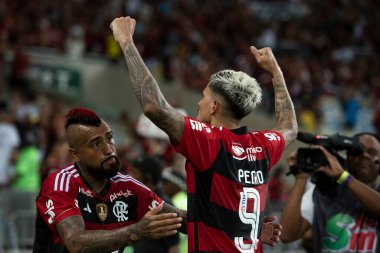Rio de Janeiro (RJ), 19.03.2023 - Vasco vs Flamengo - Fabricio Bruno do Flamengo. Vasco x Flamengo ile Maracan Carioca Şampiyonası 'nın ikinci ayağı arasındaki maç..