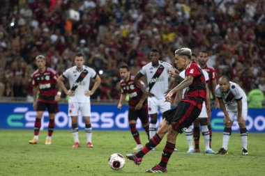 Rio de Janeiro (RJ), 19.03.2023 - Vasco vs Flamengo - Fabricio Bruno do Flamengo. Vasco x Flamengo ile Maracan Carioca Şampiyonası 'nın ikinci ayağı arasındaki maç..