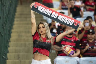 Rio de Janeiro (RJ), 01.04.2023 - Flamengo x Fluminense - Flamengo x Fluminense maçı, Maracan Carioca Şampiyonası 'nın ilk maçı.
