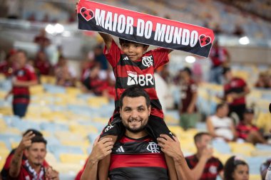 Rio de Janeiro (RJ), 28.02.2023 - Flamengo x Independiente Del Valle - Maracan 'da oynanan Recopa Sudamericana finalinin ikinci ayağı.
