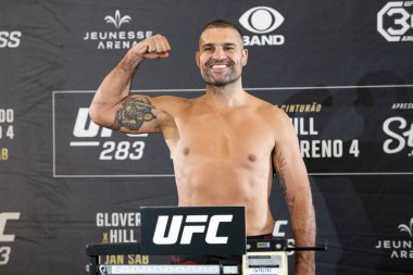 Rio de Janeiro (RJ), 01.20.2023 - UFC 283 - Fighter Mauricio Shogun. Resmi tartılma: Rio de Janeiro 'daki Hotel Windsor Marapendi' de Teixeira vs Hill.