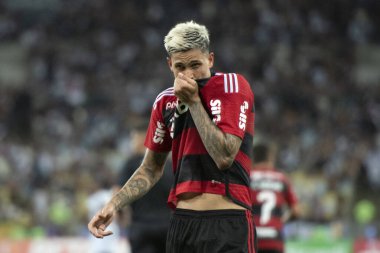 Rio de Janeiro (RJ), 03.19.2023 - Vasco x Flamengo - Maracan 'da Carioca Şampiyonası' nın ikinci ayağı olan Vasco x Flamengo ile maç.