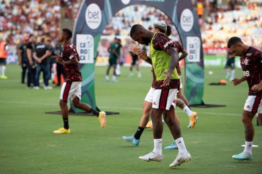 Rio de Janeiro (RJ), 15.01.2023 - Gerson do Flamengo. Flamengo x Portuguesa-RJ arasındaki maç, Maracan Carioca Şampiyonası 'nın ilk turu için geçerli..