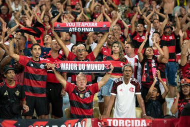 Rio de Janeiro (RJ), 03.13.2023 - Flamengo x Vasco - Maracan 'daki Carioca Şampiyonası' nın ilk yarı finali olan Flamengo x Vasco ile maç.