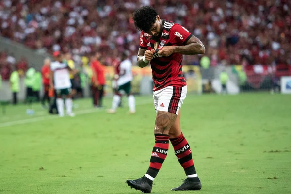 Rio Janeiro 2023 Obchody Bramki Gabigola Flamengo Mecz Pomiędzy Flamengo — Zdjęcie stockowe
