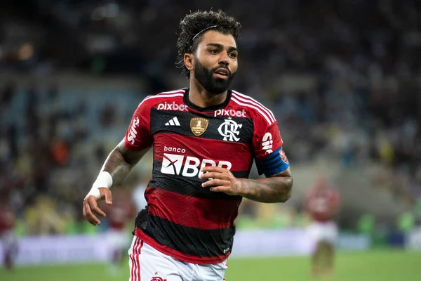 Rio de Janeiro (RJ), 13.03.2023 - Flamengo x Vasco - Gabigol do Flamengo. Flamengo x Vasco arasındaki maç, Maracan Carioca Şampiyonası 'nın ilk maçı..