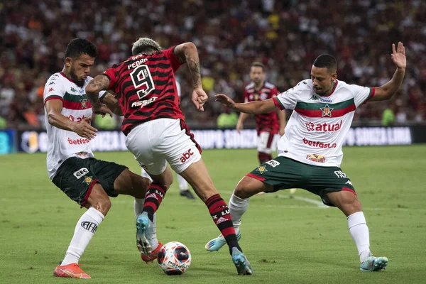Rio Janeiro 2023 Pedro Flamengo Flamengo Portuguesa Arasındaki Maç Maracan — Stok fotoğraf