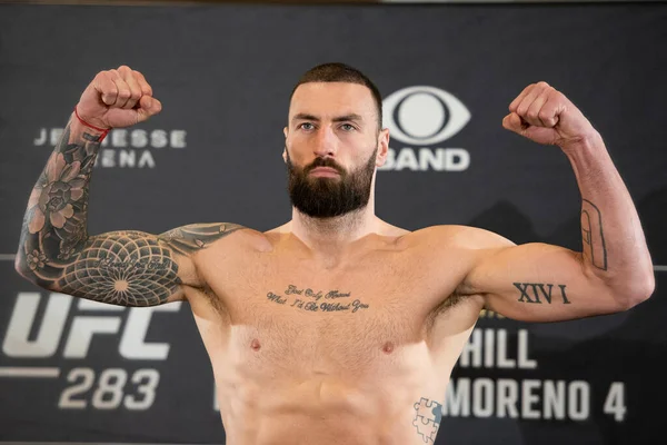 stock image Rio de Janeiro (RJ), 01.20.2023 - UFC 283 - Fighter Paul Craig. Official Weigh-in - UFC283 official weigh-in: Teixeira vs Hill at the Hotel Windsor Marapendi in Rio de Janeiro.