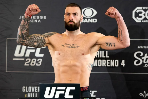 Rio Janeiro 2023 Ufc 283 Fighter Paul Craig Pesagem Oficial — Fotografia de Stock