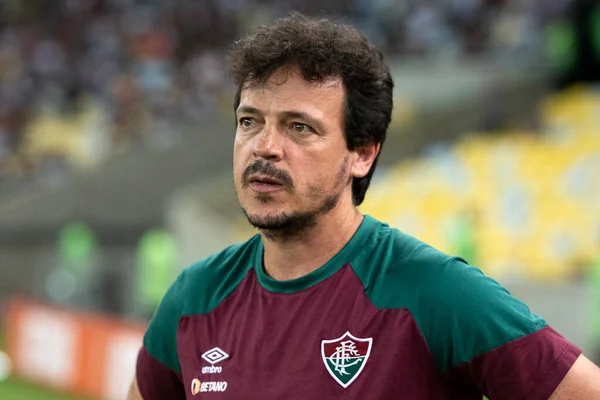 Ρίο Ντε Τζανέιρο 2023 Fluminense Εναντίον Paysandu Fernando Diniz Προπονητής — Φωτογραφία Αρχείου