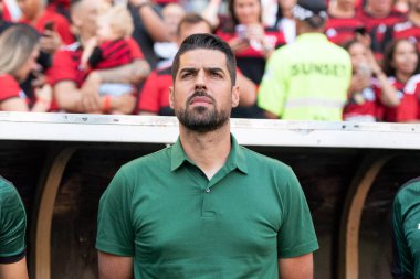 Rio de Janeiro (RJ), 15.04.2023 - Flamengo x Coritiba. Maracan 'daki Brezilya Şampiyonası için Flamengo x Coritiba arasındaki maç.