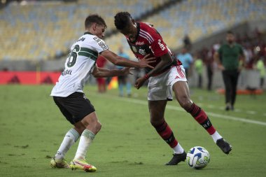 Rio de Janeiro (RJ), 15.04.2023 - Flamengo x Coritiba. Flamengo 'dan Bruno Henrique. Maracan 'daki Brezilya Şampiyonası için Flamengo x Coritiba arasındaki maç.