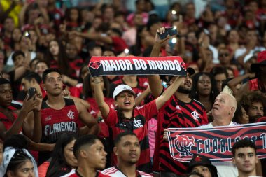 Rio de Janeiro (RJ), 15.04.2023 - Flamengo x Coritiba. Maracan 'daki Brezilya Şampiyonası için Flamengo x Coritiba arasındaki maç.