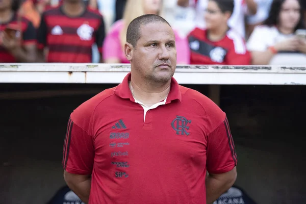 Rio Janeiro 2023 Flamengo Coritiba Mario Jorge Allenatore Interim Flamengo — Foto Stock