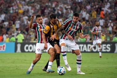 Rio de Janeiro (RJ), 18.04.2023 - Fluminense x The Strongest - Triverio do The Strongest. Fluminense X ile Maracan 'daki Libertadore' lar için en güçlü maç.