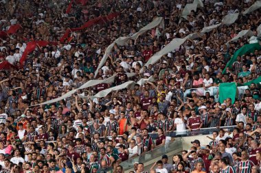 Rio de Janeiro (RJ), 18.04.2023 - Fluminense vs. Fluminense ile Fluminense arasındaki en güçlü maç. Maracan 'daki Libertadore' lar için en güçlüsü.