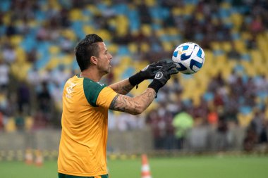 Rio de Janeiro (RJ), 18.04.2023 - Fluminense vs The Strongest - Fabio do Fluminense. Fluminense X ile Maracan 'daki Libertadore' lar için en güçlü maç.